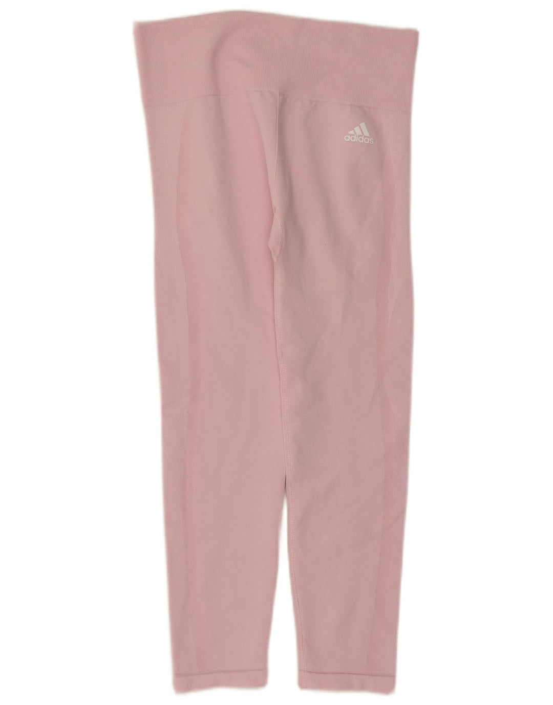 Женские леггинсы-капри Adidas UK 12, средний розовый полиэстер