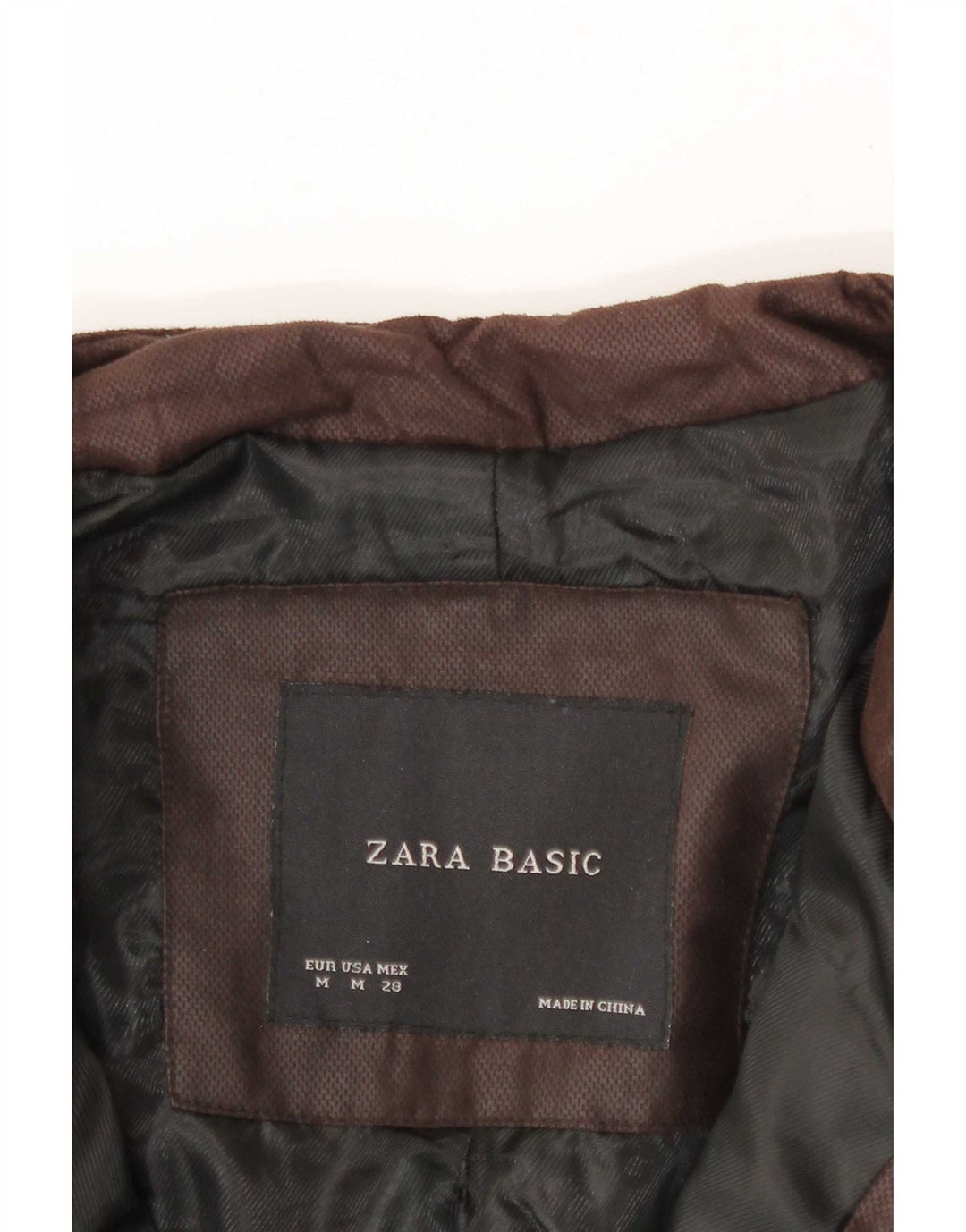 Женская укороченная куртка-бомбер Zara UK 12, средний черный, шерсть с узором «елочка»