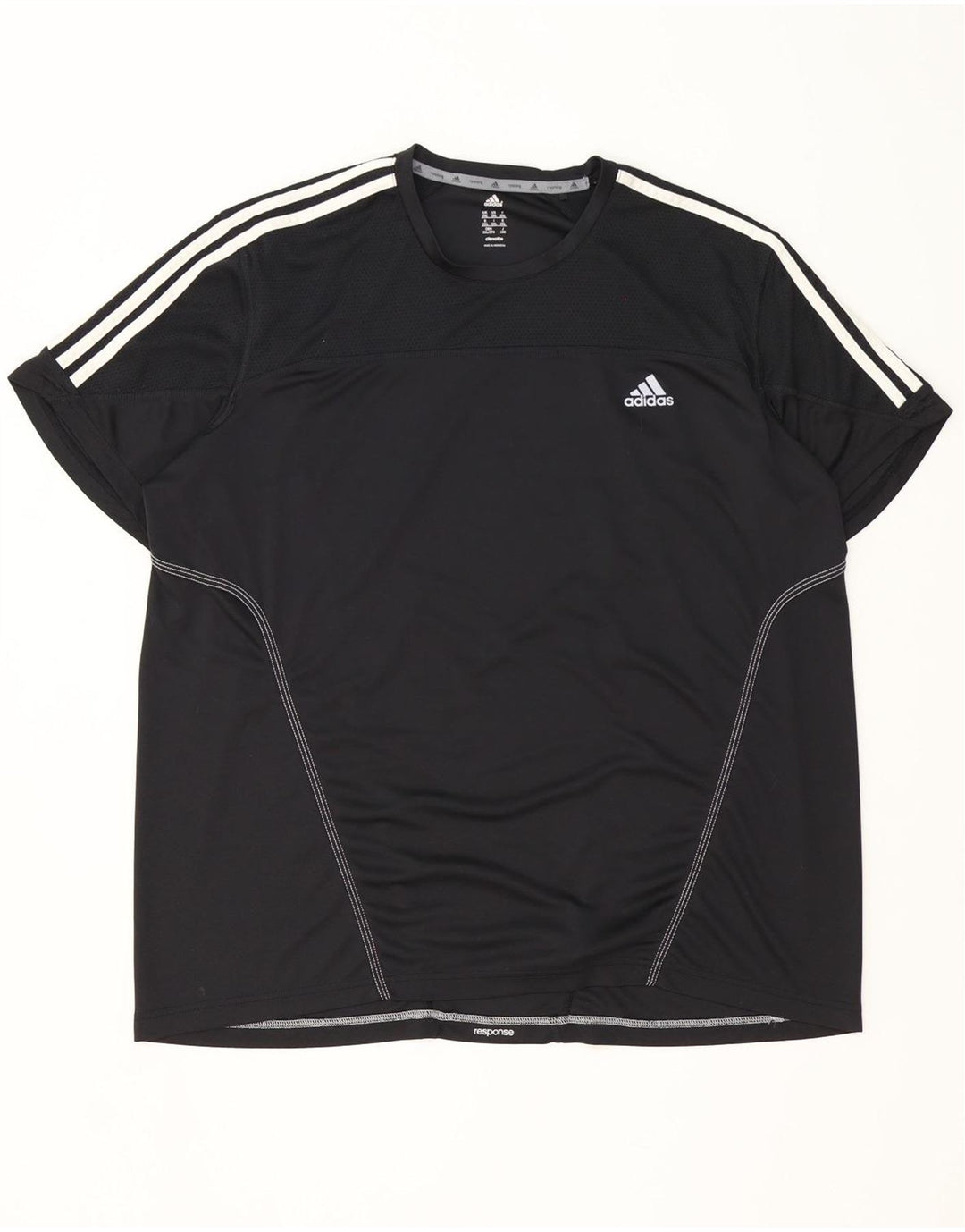 Adidas Мужская футболка Climalite Top 2XL Черный Полиэстер