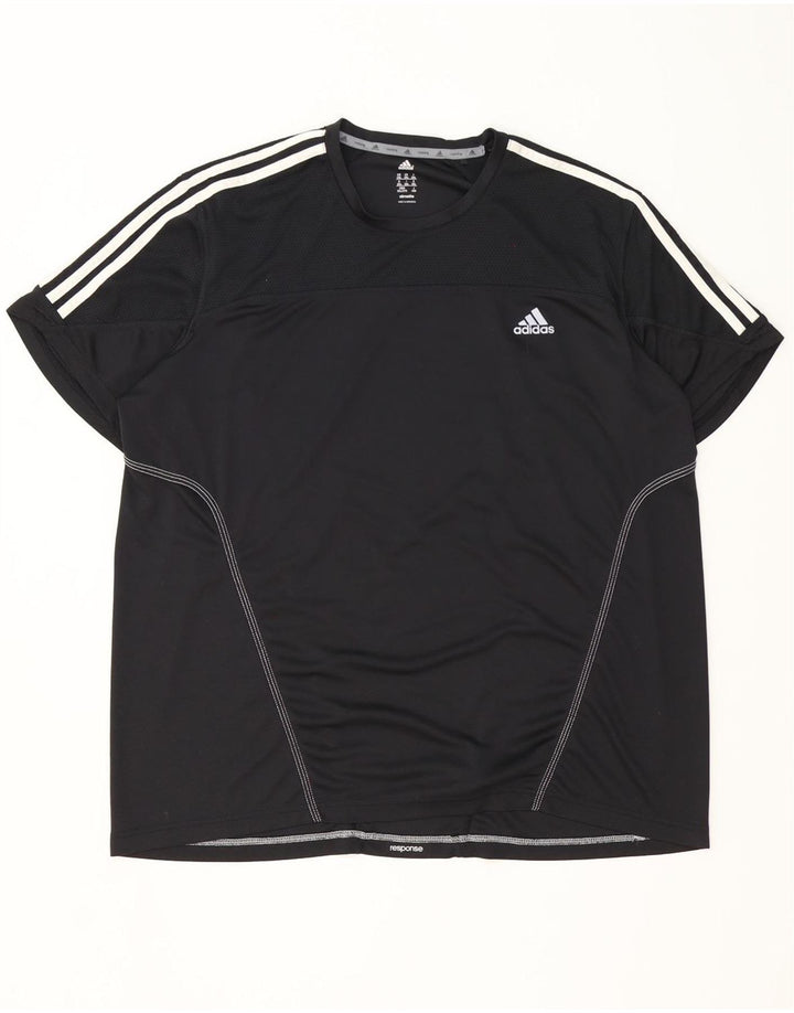 Adidas Мужская футболка Climalite Top 2XL Черный Полиэстер