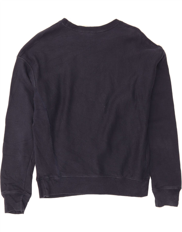 CHAMPION Womens Sweatshirt Jumper UK 14 Medium Navy Blue Cotton Vintage Champion and Second-Hand Champion from Messina Hembry 