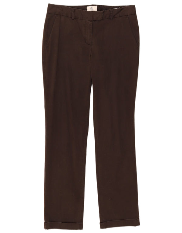 Брюки женские прямые костюмные Cerruti 1881 IT 42 Medium W30 L29 Коричневые