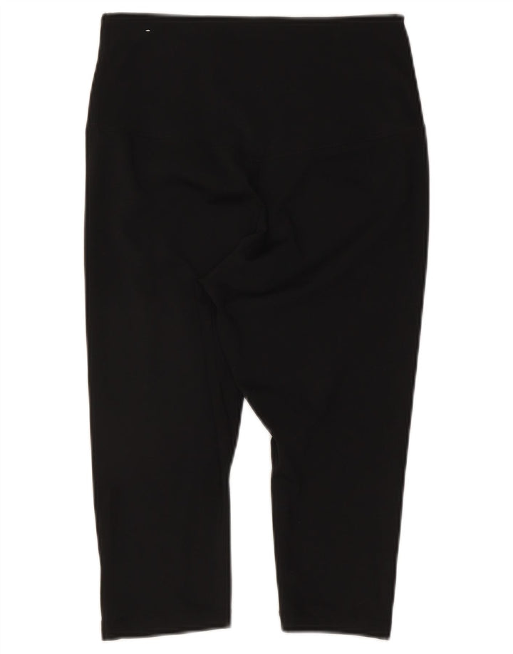 Женские леггинсы-капри Nike Dri Fit UK 12, средний черный, полиэстер