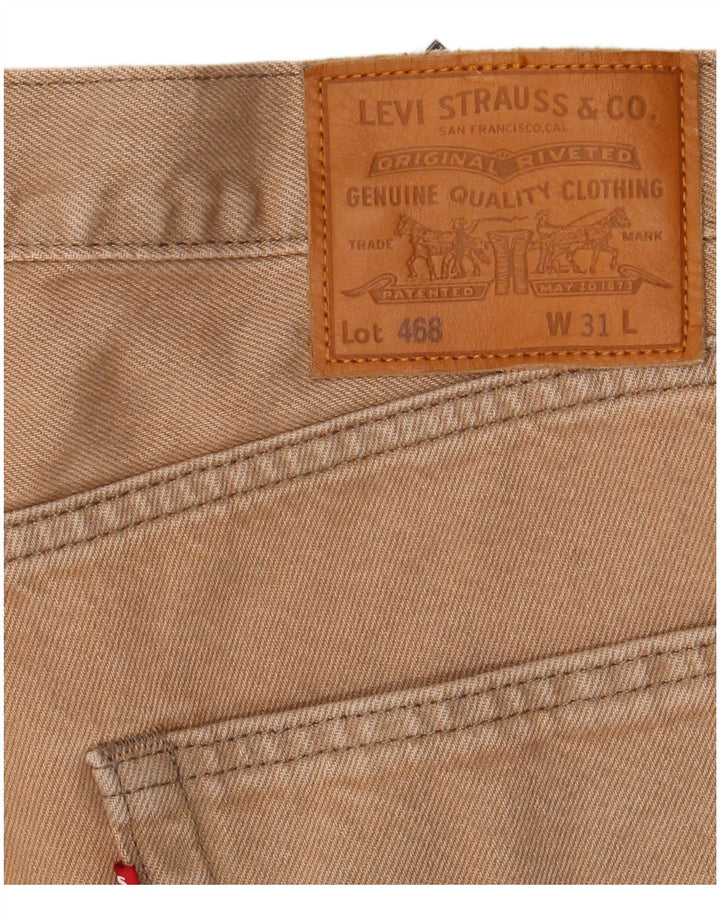 Мужские джинсовые шорты Levi's W31, хлопковые, среднего бежевого цвета