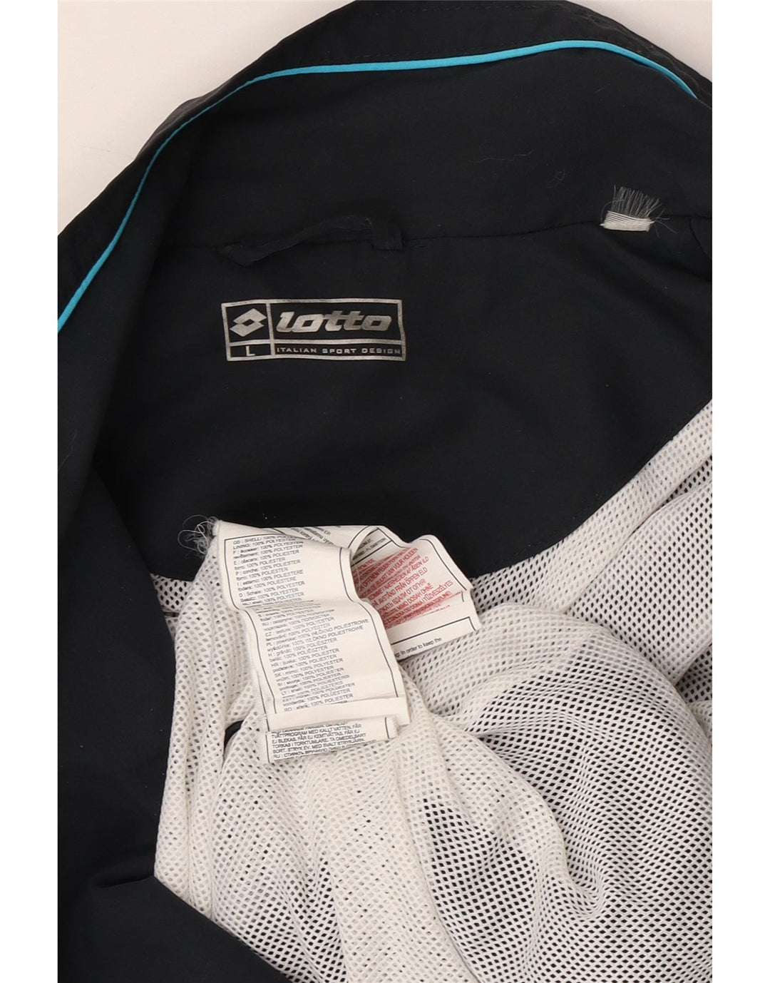 LOTTO Мужской теннисный клуб Perugia спортивный костюм с рисунком, верхняя куртка, большая черная