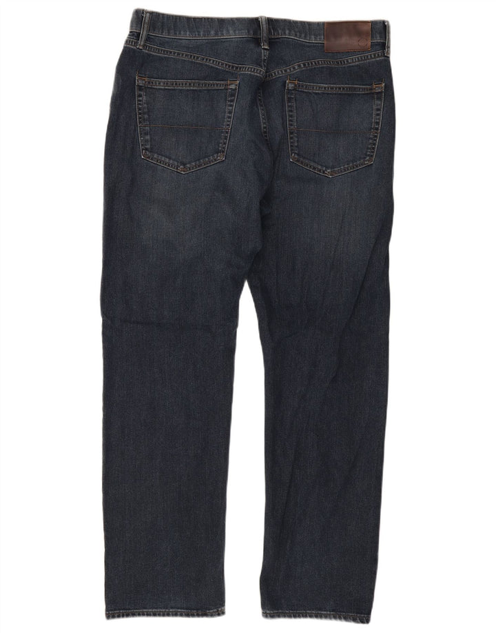 Мужские прямые джинсы Marks & Spencer W36 L31 синие, хлопок
