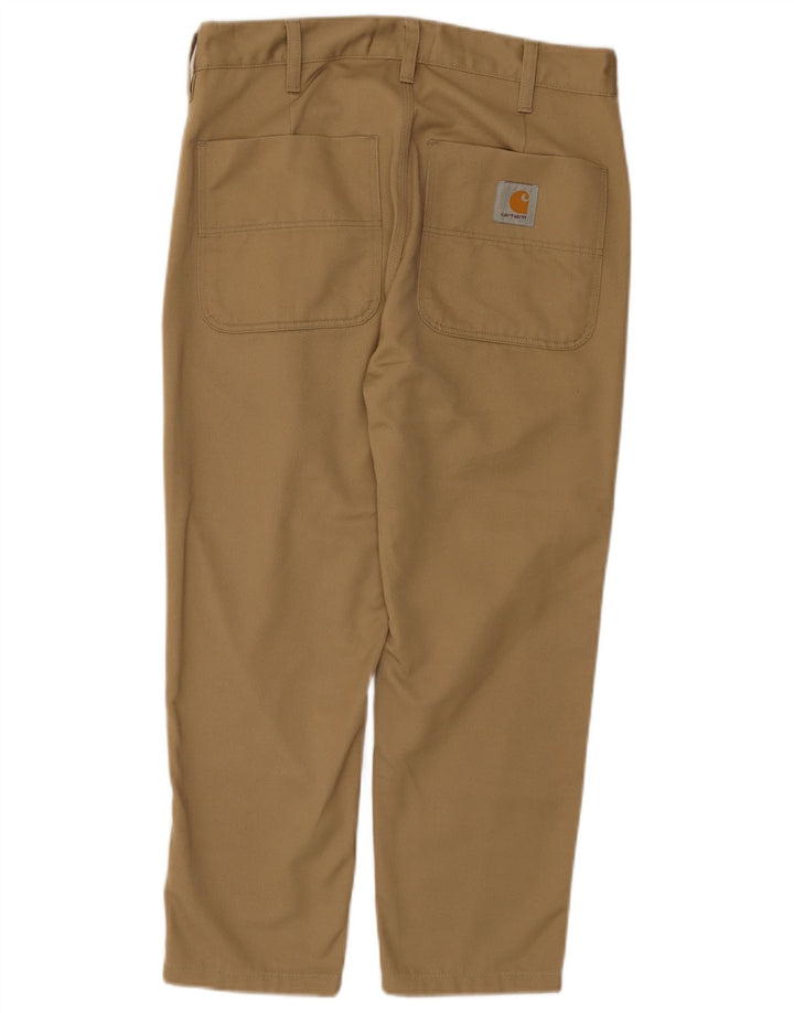 Мужские укороченные брюки Carhartt Wip Pegged W29 L24, бежевый полиэстер