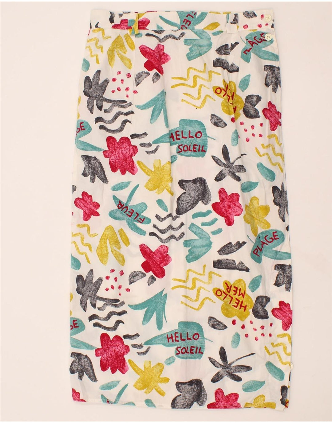 TOUCHE Womens Straight Skirt IT 46 Large W30  Multicoloured Floral Vintage Touche and Second-Hand Touche from Messina Hembry 