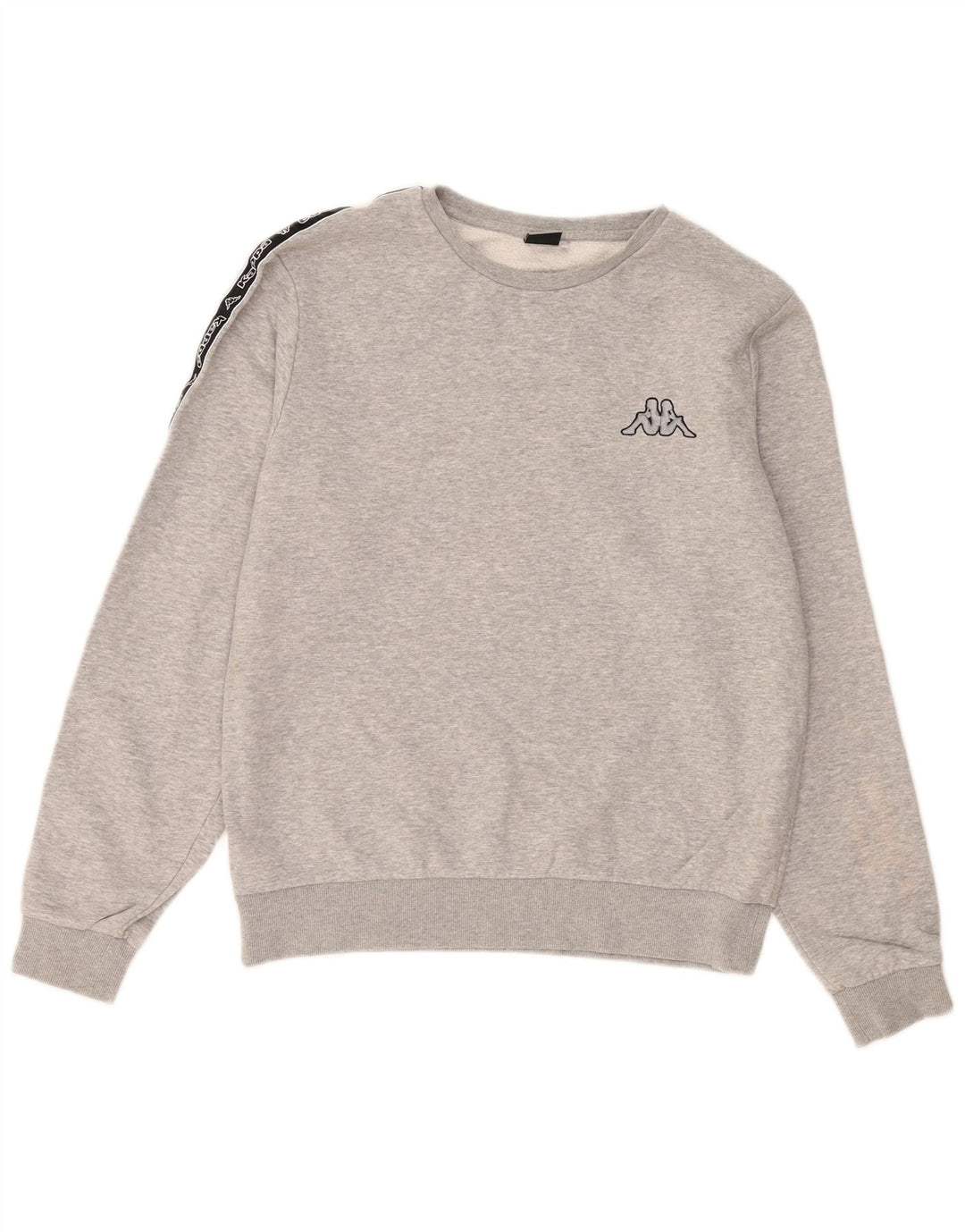 KAPPA Мужской свитшот с рисунком, большой серый хлопковый джемпер