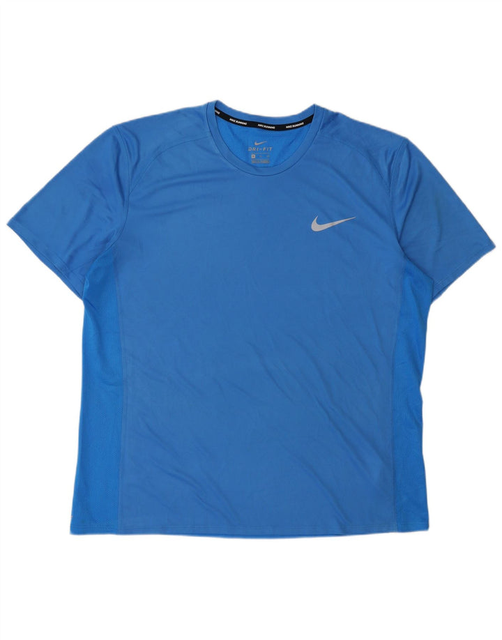 Мужская футболка Nike Dri Fit Top XL, синий полиэстер