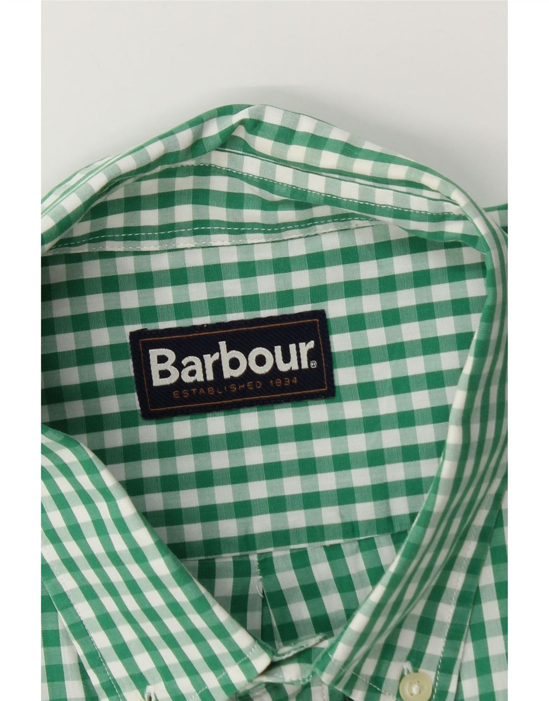 Мужская рубашка Barbour, большая зеленая клетка
