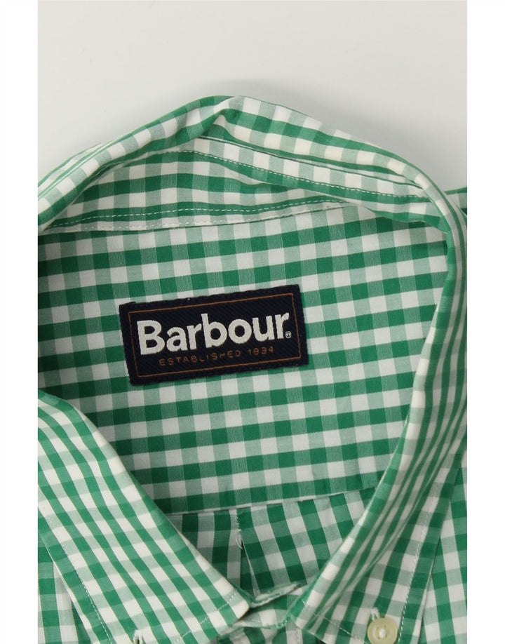 Мужская рубашка Barbour, большая зеленая клетка