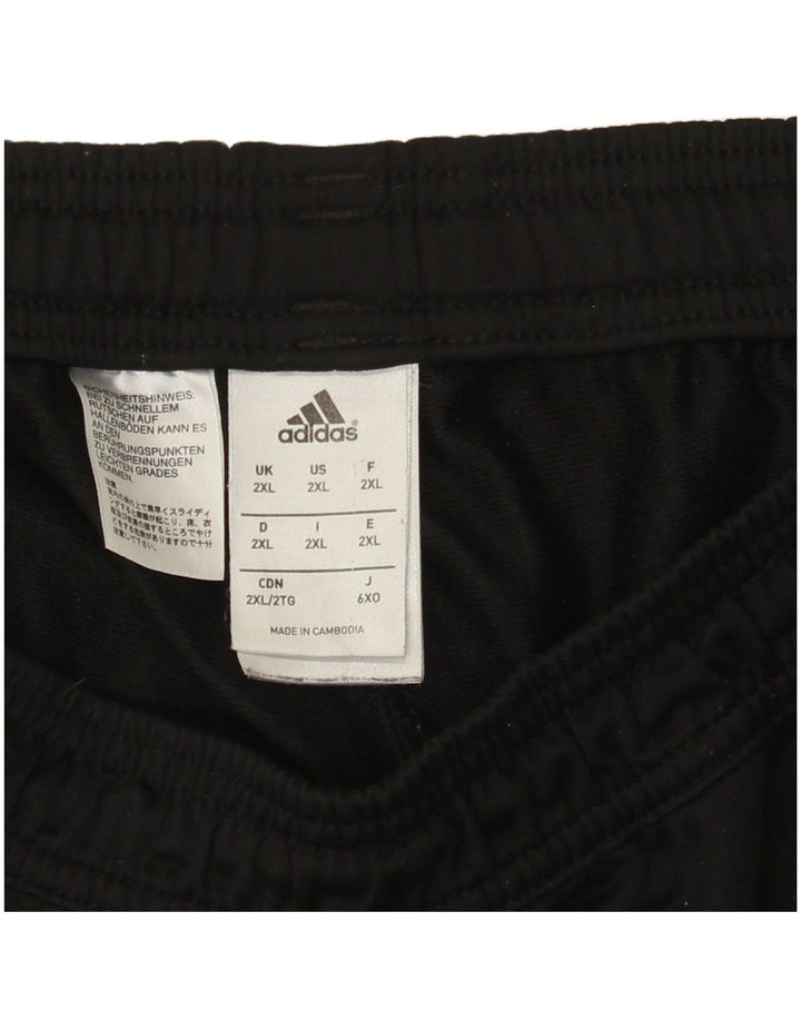 Мужские спортивные брюки Adidas 2XL, черный полиэстер