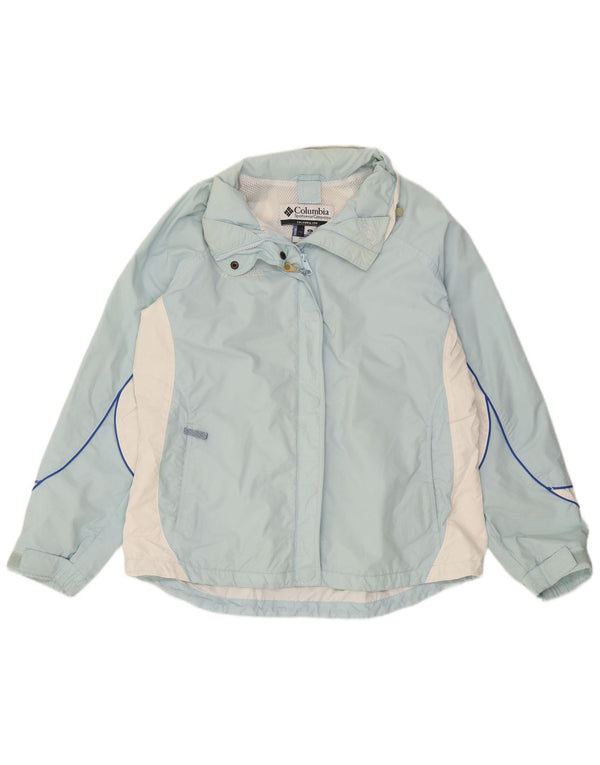 Женская дождевик Columbia UK 18 XL, синяя, нейлон с цветными блоками