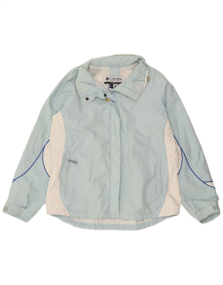 Женская дождевик Columbia UK 18 XL, синяя, нейлон с цветными блоками