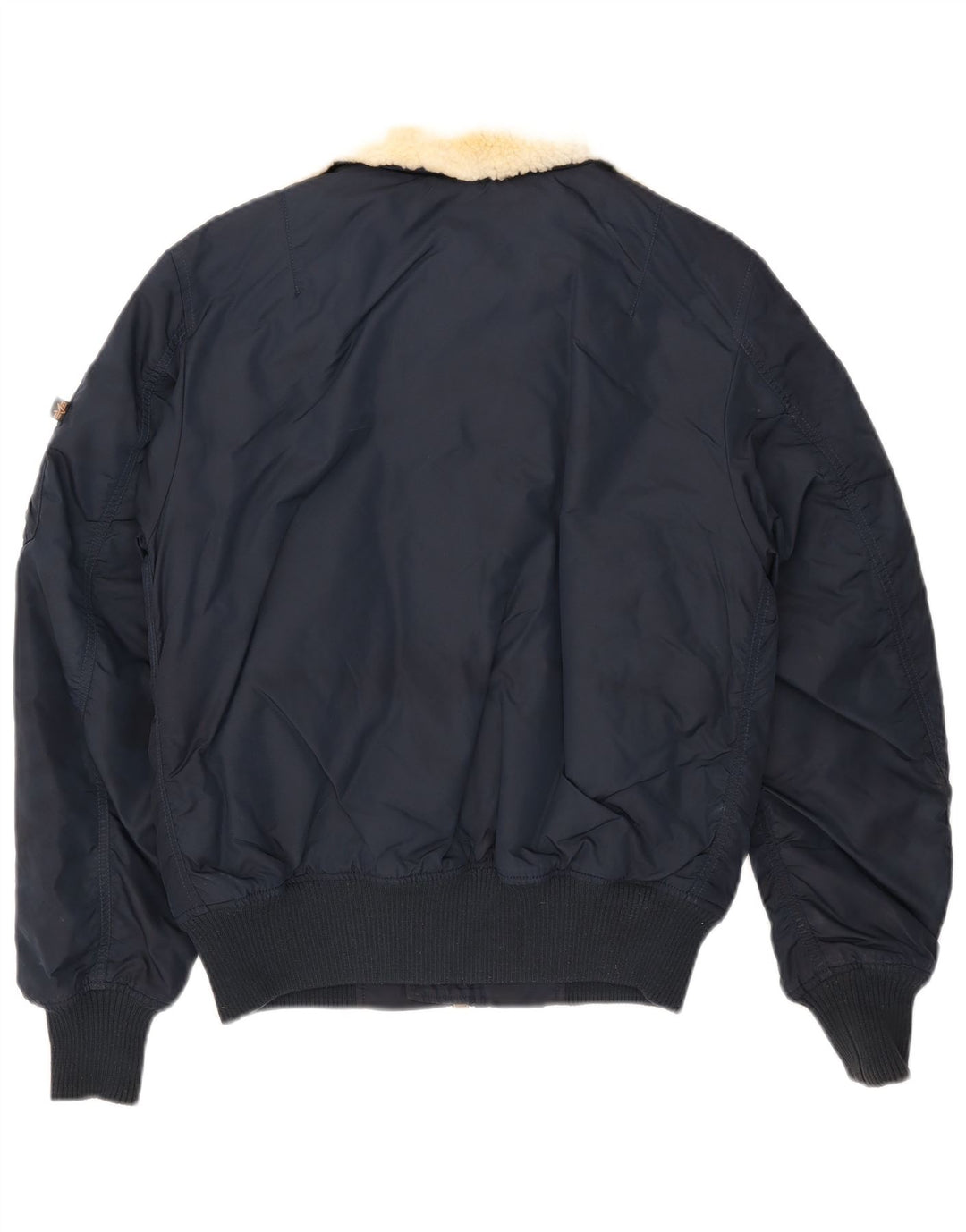 Мужская куртка-бомбер Alpha Industries UK 36, маленькая, темно-синяя, нейлон