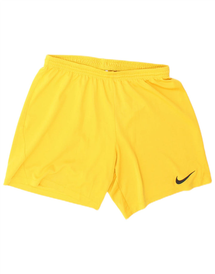 Мужские спортивные шорты Nike Dri Fit, большие желтые, полиэстер