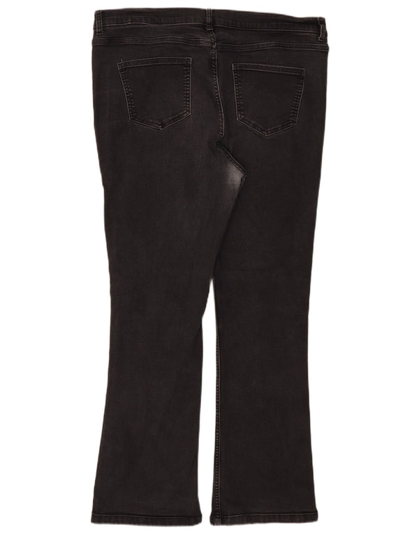 Женские узкие джинсы Marks & Spencer Bootcut UK 18 XL W40 L28, черный хлопок