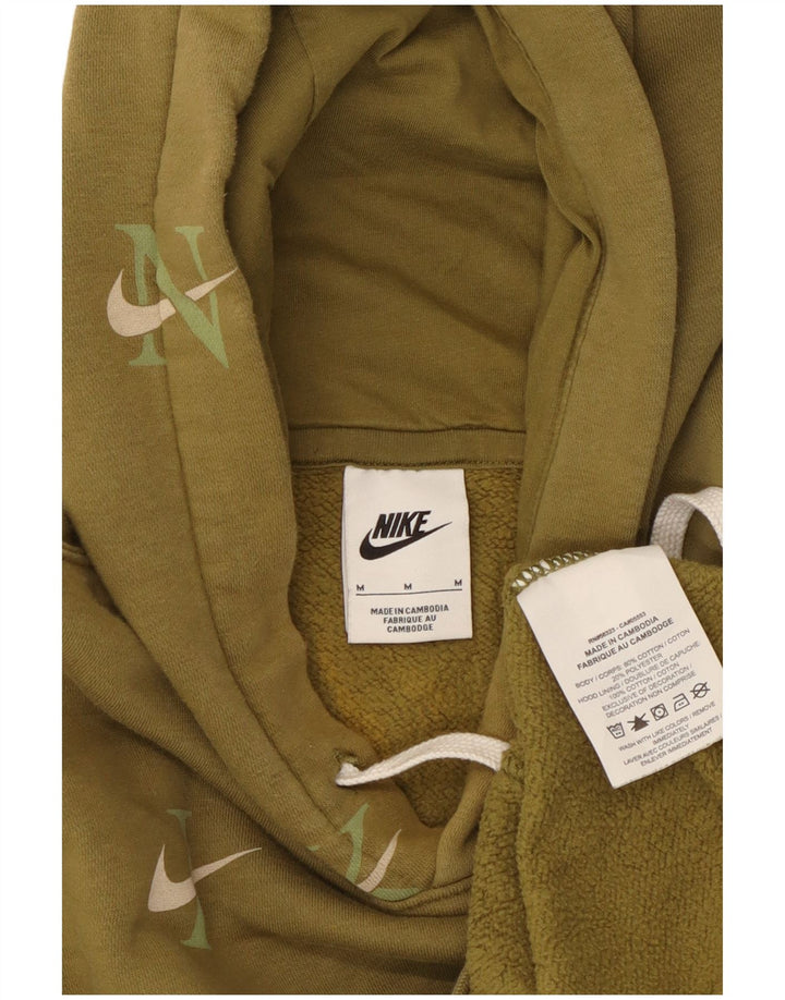 Мужской джемпер с капюшоном Nike с рисунком, цвет хаки, хлопок