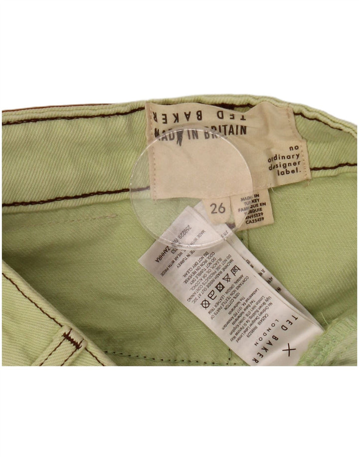 Женские узкие джинсы TED BAKER W26 L29, зеленый хлопок