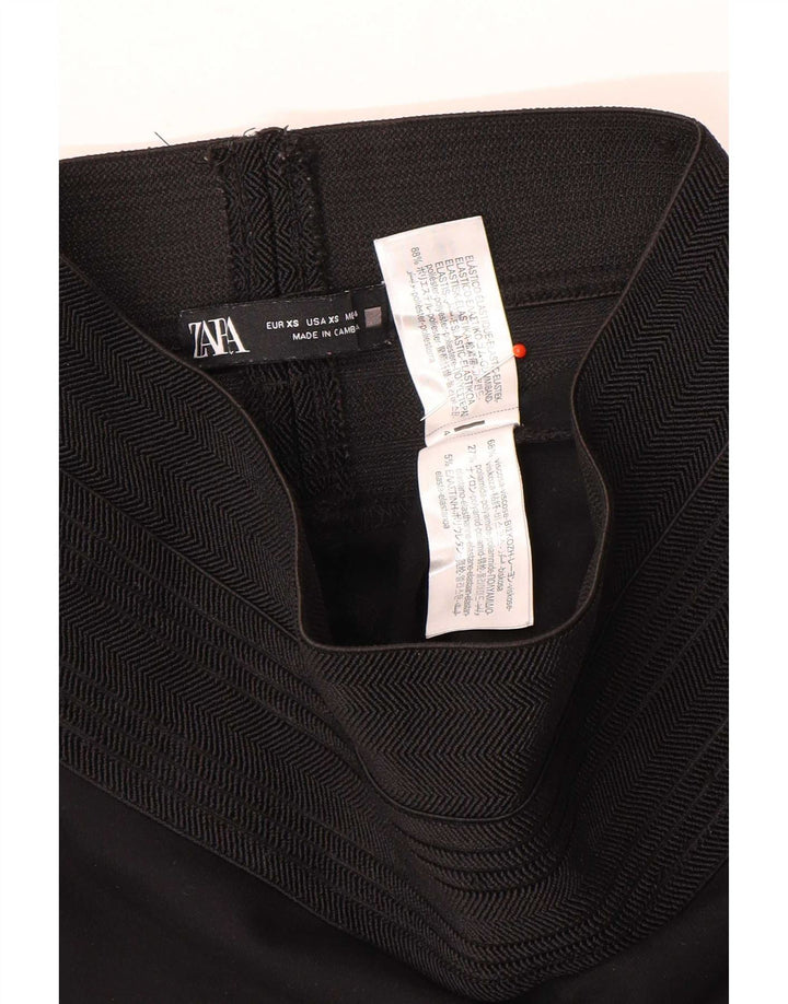 Женские леггинсы Zara UK 4 XS, черный полиэстер