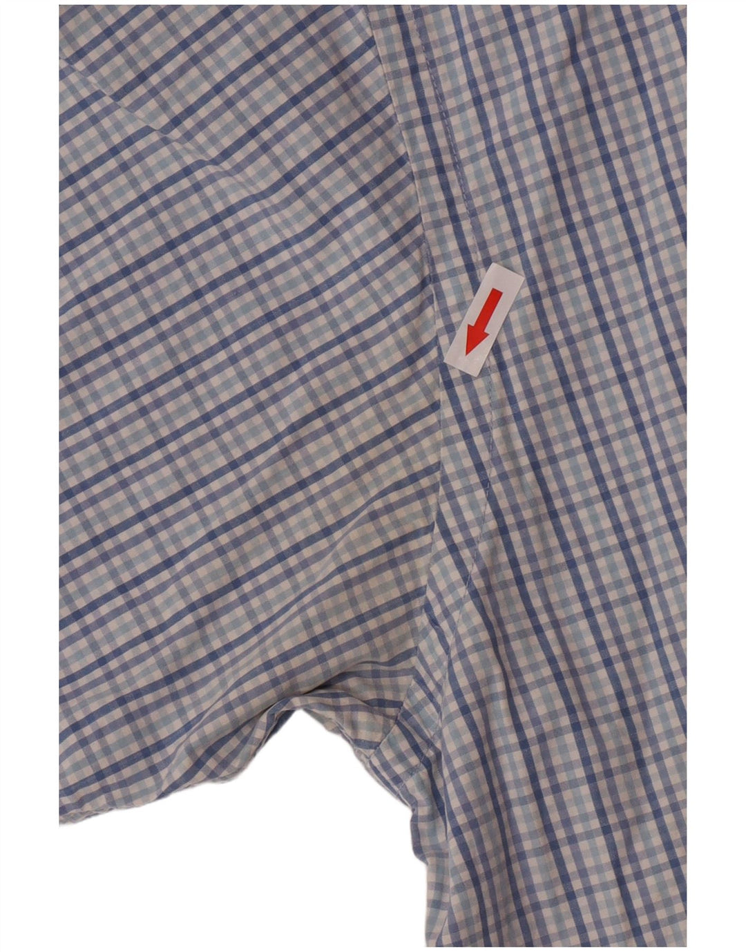 Izod Мужская рубашка с коротким рукавом XL, синяя клетка, хлопок