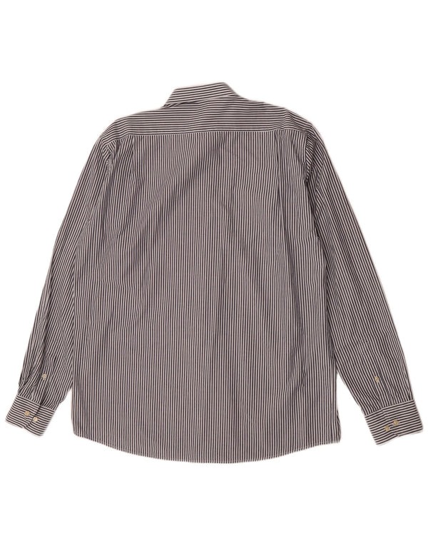 Мужская рубашка классического кроя Carrera, размер 45/46, 2XL, синяя хлопковая полоска