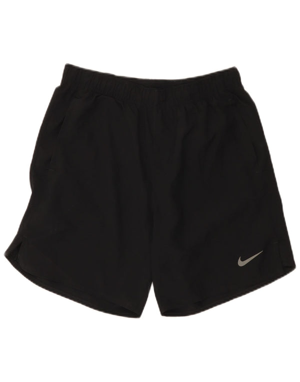 Женские спортивные шорты Nike Dri Fit UK 10, маленькие черные из полиэстера