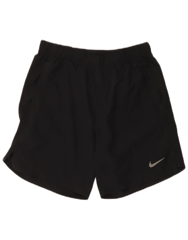 Женские спортивные шорты Nike Dri Fit UK 10, маленькие черные из полиэстера