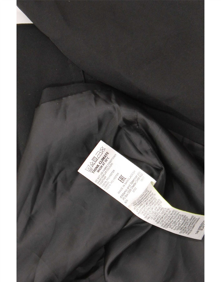Женский тренч Marks & Spencer UK 16, большой черный полиэстер