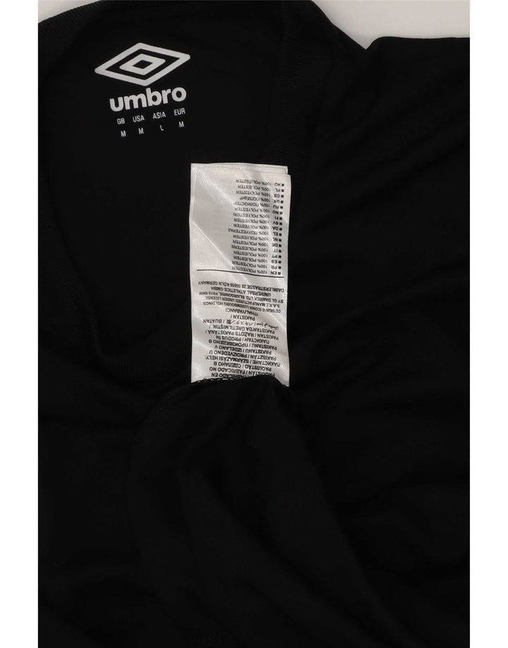 Umbro Мужская футболка из полиэстера среднего размера, черная