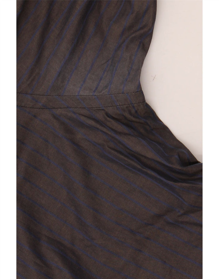 HARMONT & BLAINE Мужская рубашка 2XL коричневая в тонкую полоску, хлопок