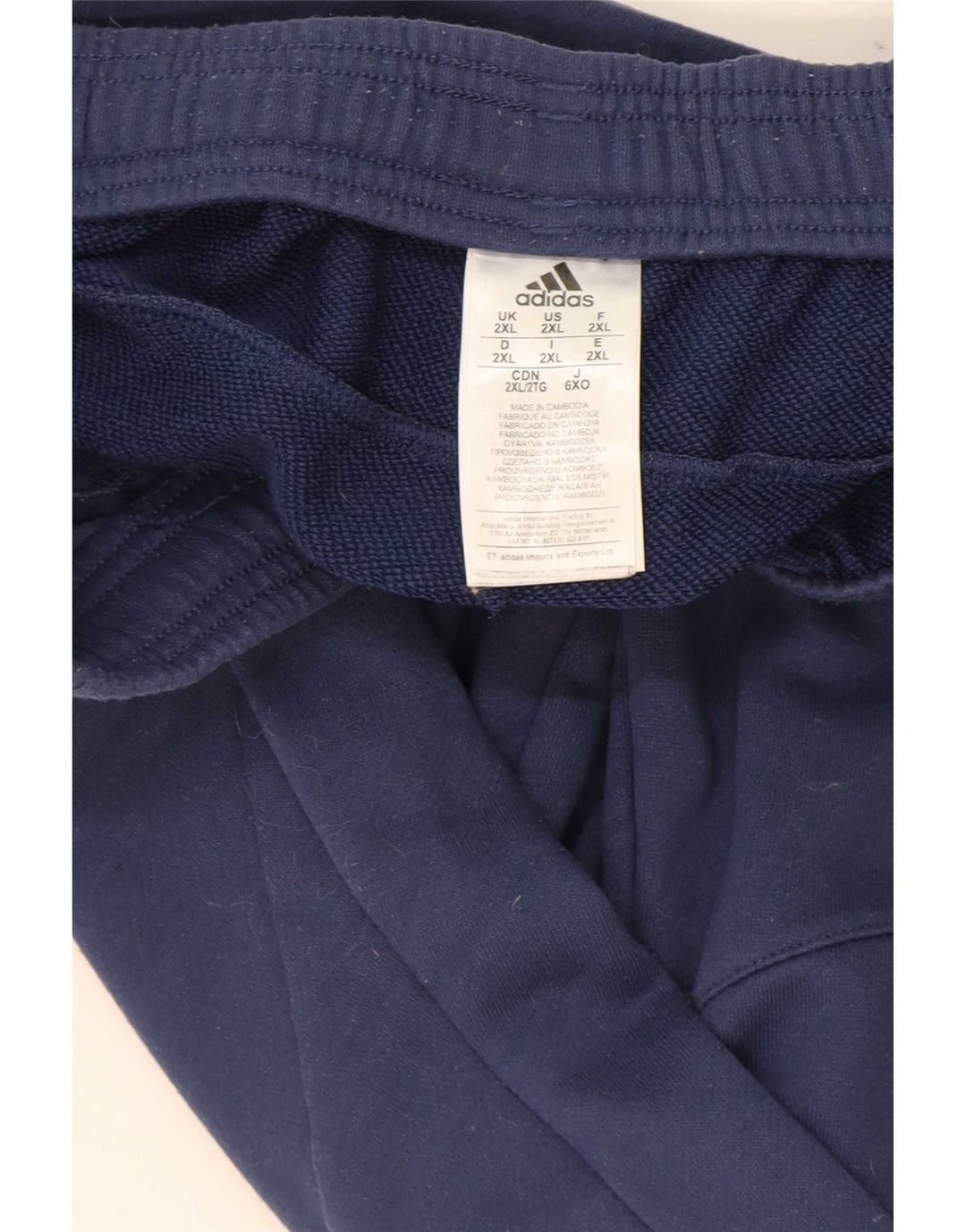 Мужские спортивные брюки Adidas Joggers 2XL темно-синие из полиэстера