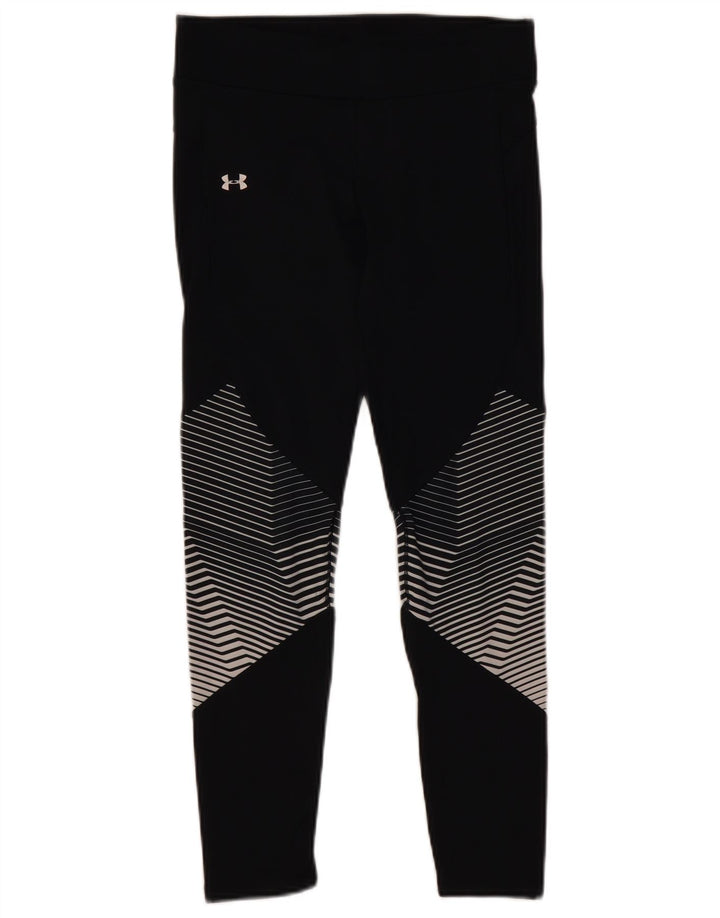 Женские леггинсы Under Armour UK 12, средние, черные с геометрическим узором