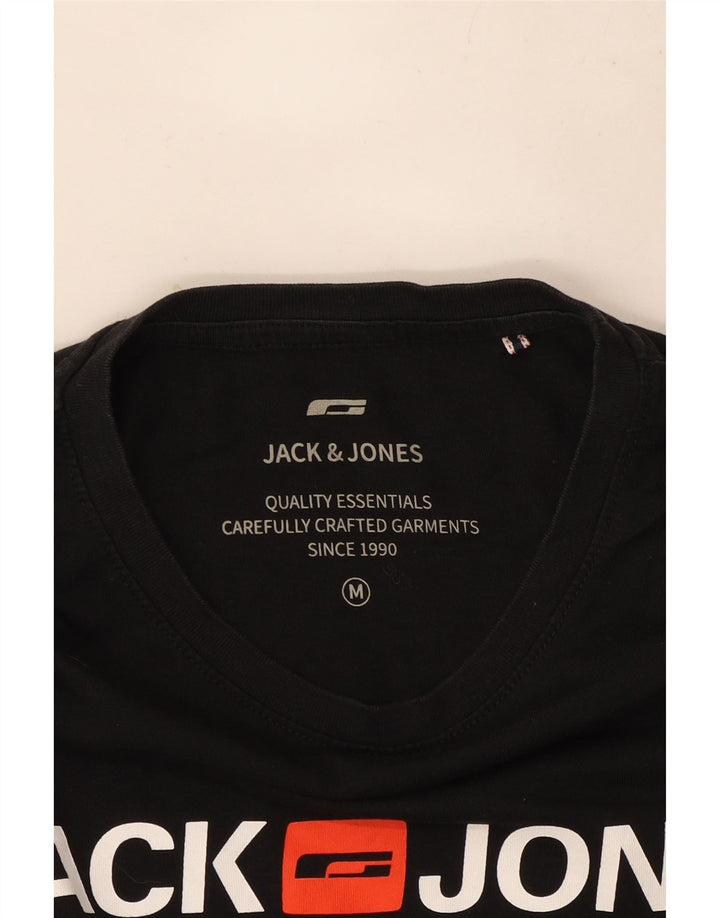 Мужская футболка с рисунком Jack & Jones, средний черный