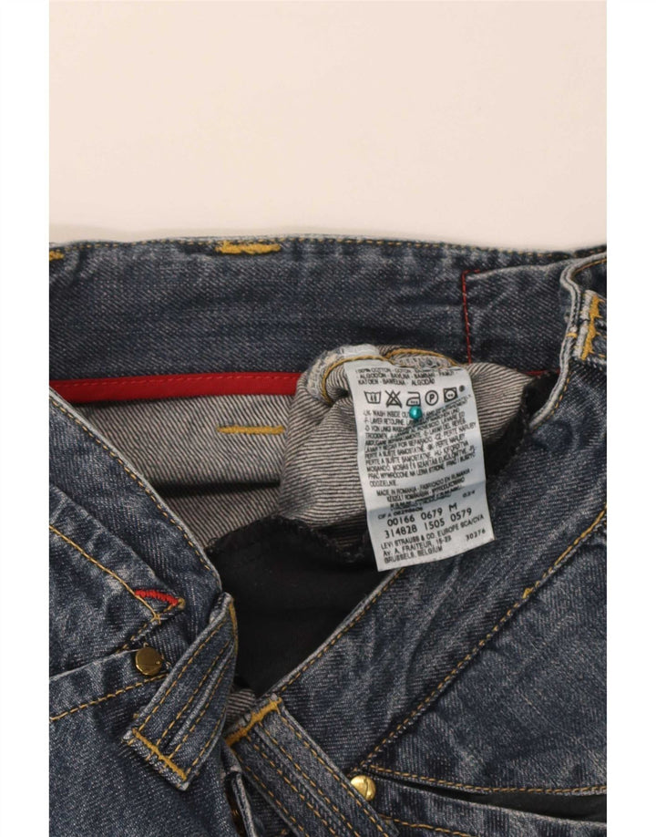 Мужские джинсовые шорты-бермуды Levi's с рисунком W32, синие, хлопок