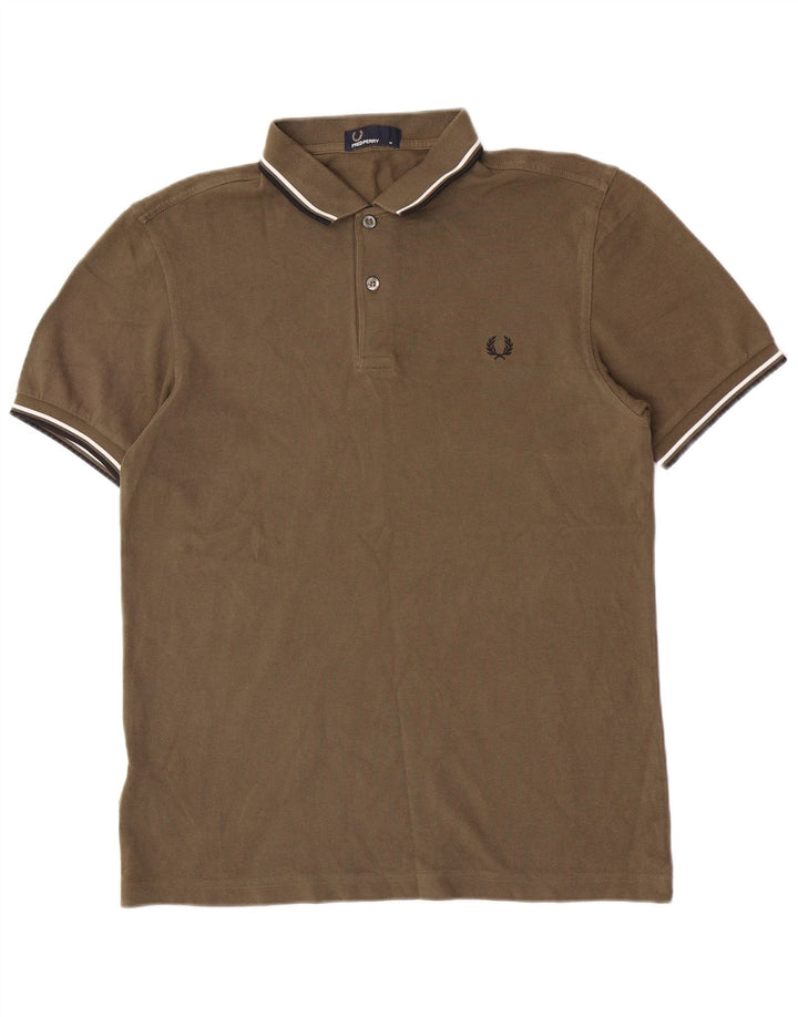 Мужская рубашка поло Fred Perry, хлопок среднего цвета хаки