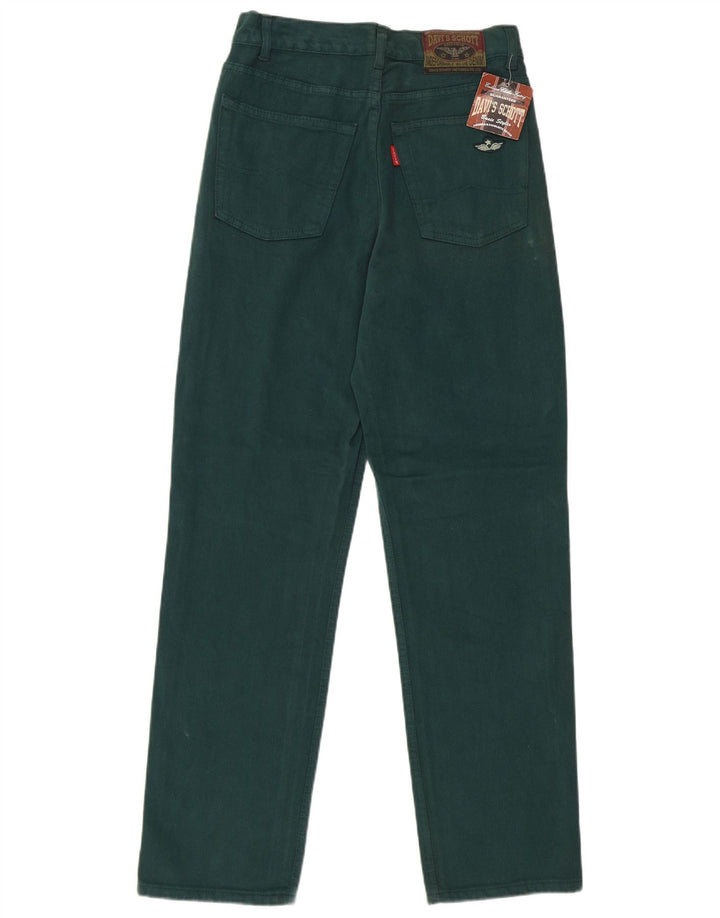 Винтажные женские джинсы с высокой талией IT 44 Medium W28 L31 Зеленые