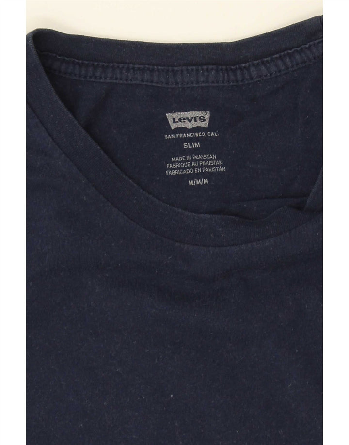 Мужская футболка узкого кроя Levi's, средний темно-синий