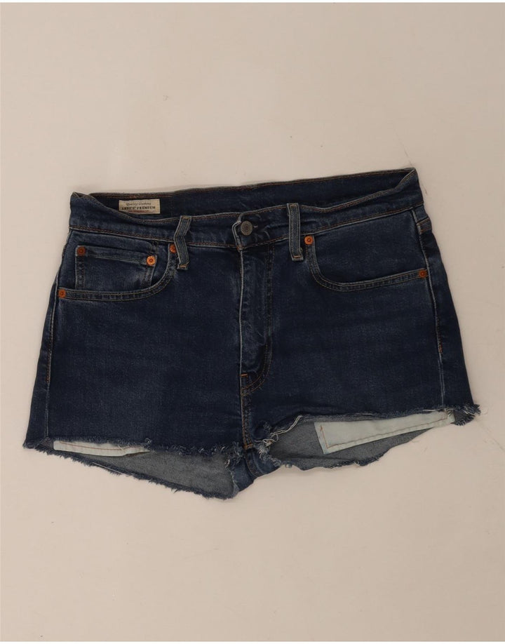 Женские джинсовые шорты Levi's 512 W32, средний синий, хлопок