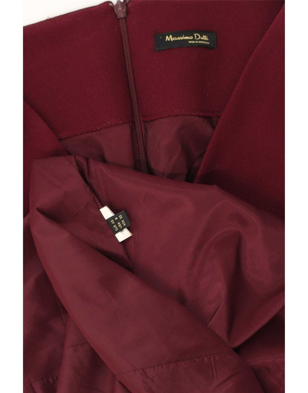Massimo Dutti Женское платье-футляр с рукавом 3/4 EU 40 Средний бордовый
