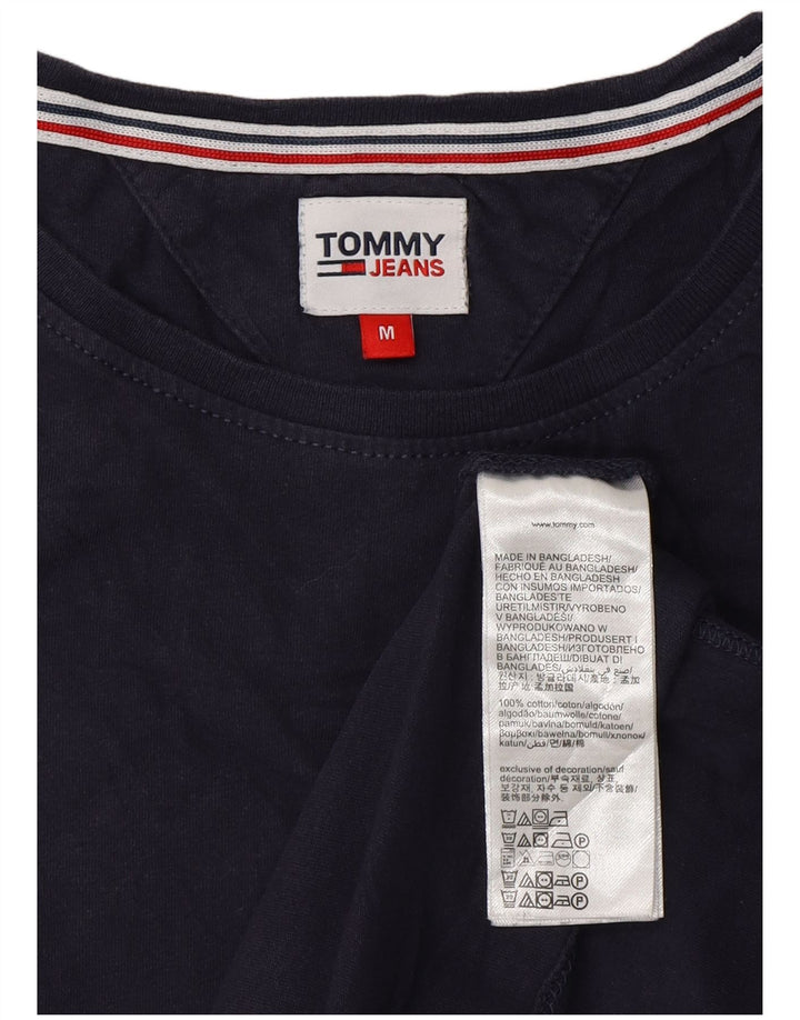 TOMMY HILFIGER Женская футболка Top UK 14 Medium Navy Blue Хлопок