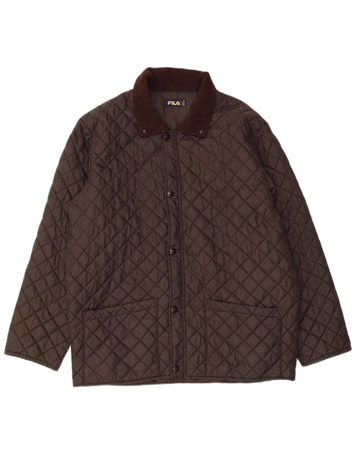 FILA Мужская стеганая куртка IT 52 2XL Коричневый Полиамид