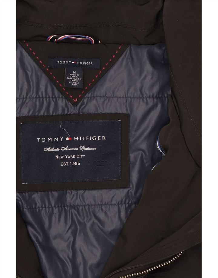 Женская стеганая куртка Tommy Hilfiger UK 14, средний черный полиэстер