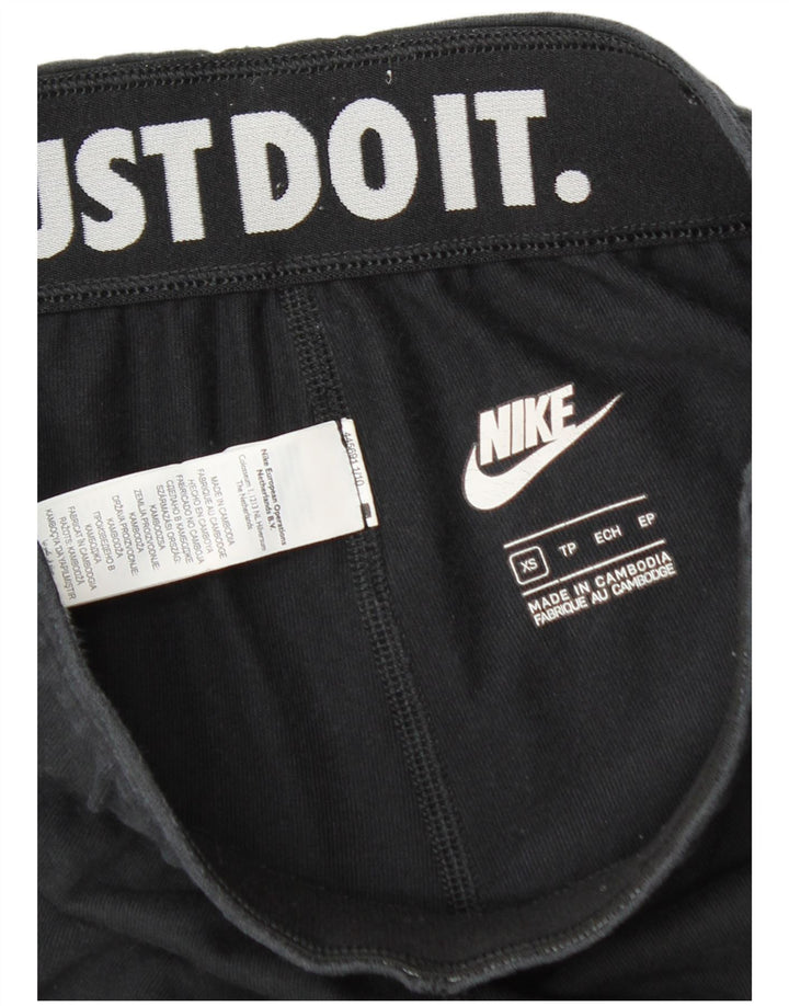 Женские леггинсы с рисунком Nike UK 6 XS, черный хлопок