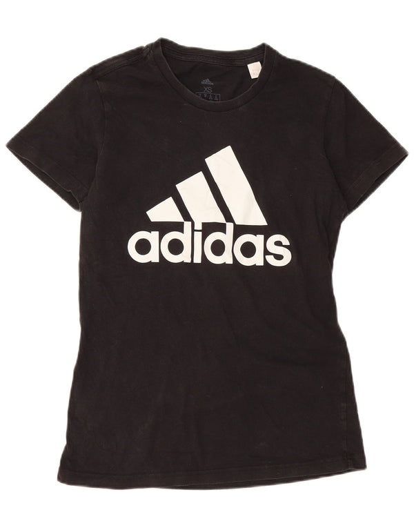 Женская футболка с рисунком ADIDAS Top UK 4/6 XS, черная