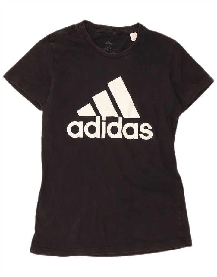 Женская футболка с рисунком ADIDAS Top UK 4/6 XS, черная