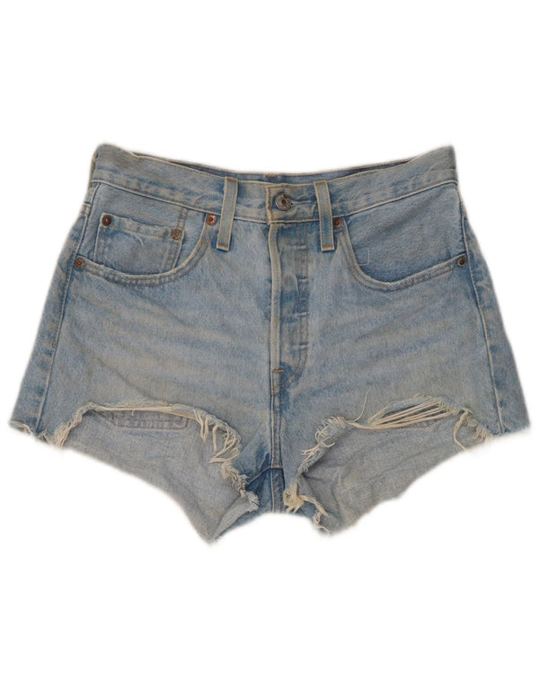 Женские джинсовые шорты Levi's 501 W26, маленькие синие, хлопок