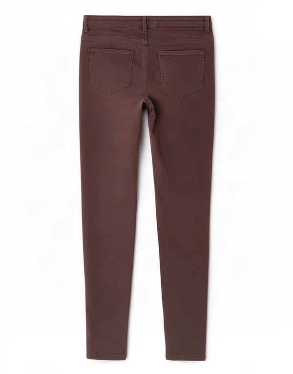 Женские джинсы скинни Zara EU 38, маленькие W28 L28, коричневые
