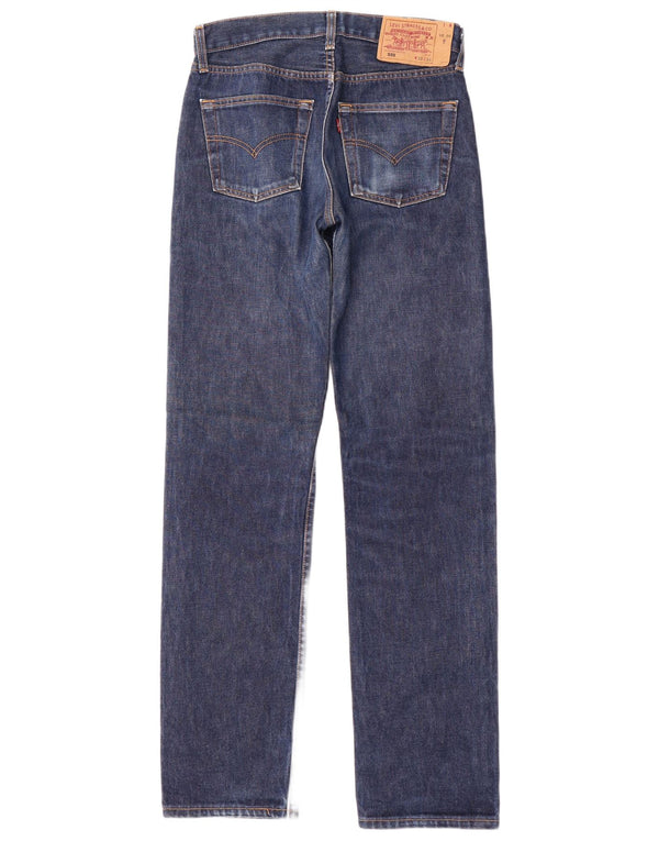Levi's Mens 501 Straight Jeans W30 L34 Navy Blue Cotton